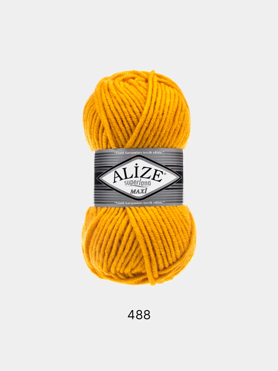 Горчичный пряжа Alize Superlana Maxi 75% Акрил 25% Шерсть 100г 100м (Часть 2)