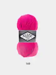 Фуксия пряжа Alize Superlana Maxi 75% Акрил 25% Шерсть 100г 100м (Часть 2)
