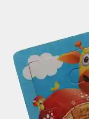 Желтый деревянные пазлы для детей из 9 деталей, 11 видов