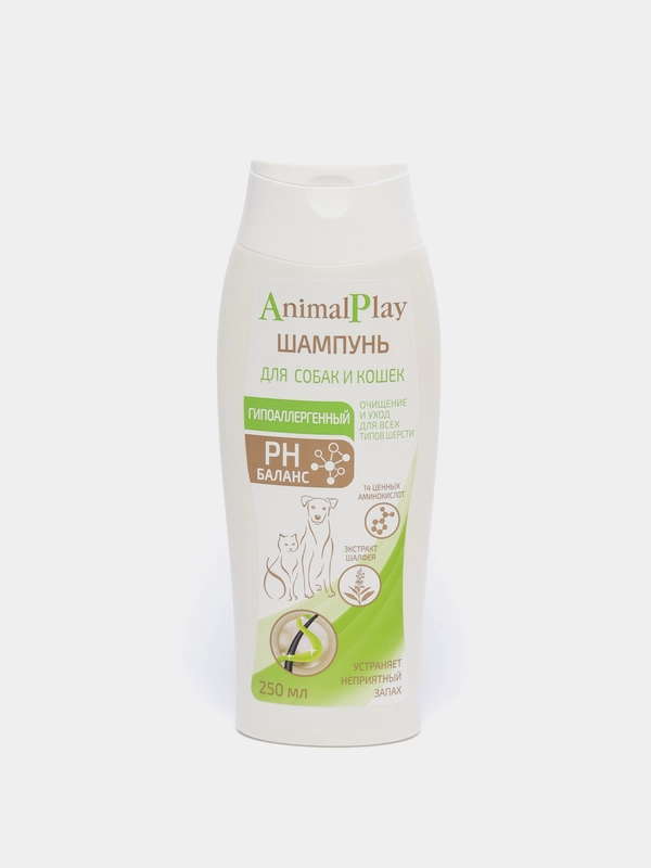 Шампунь Animal Play гипоаллергенный для собак и кошек, 250 мл