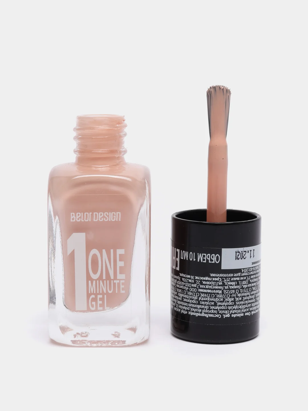 Belor Design/Лак для ногтей "One minute gel", тон:201   10мл