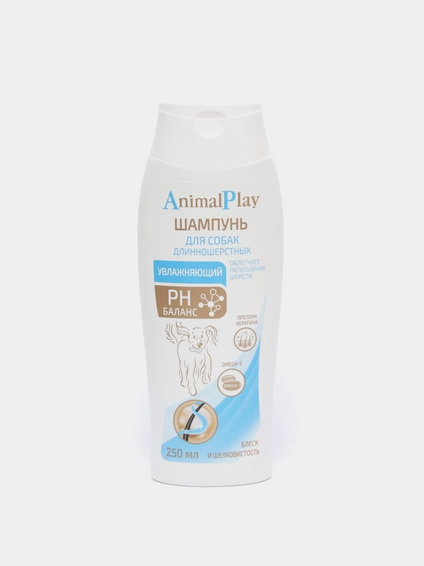 Шампунь для длинношерстных собак, Animal Play, 250 мл