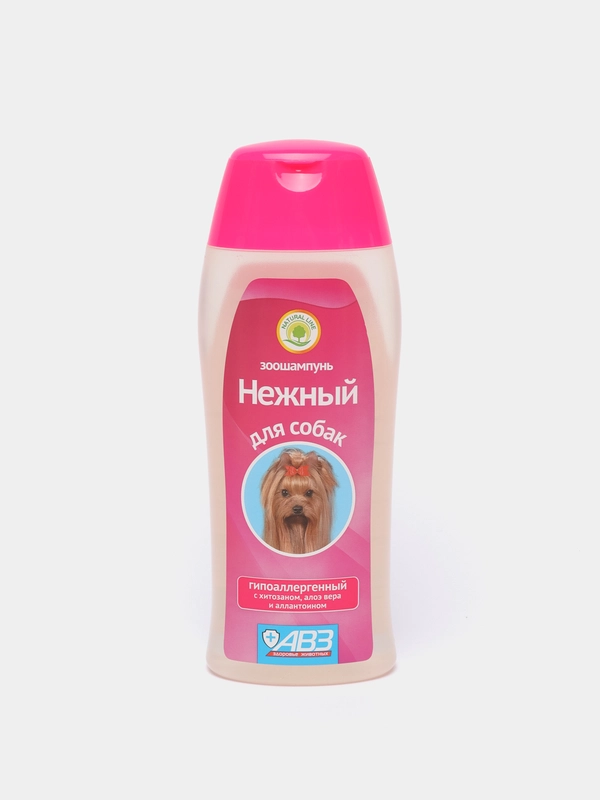 Шампунь для собак АВЗ Нежный, гипоаллергенный с хитозаном и алоэ вера, 270 мл