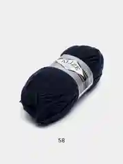 Темно-синий пряжа Alize Superlana Maxi 75% Акрил 25% Шерсть 100г 100м (Часть 2)