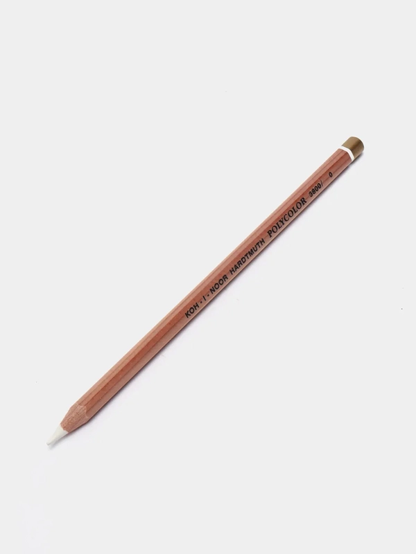 Карандаш-блендер KOH-I-NOOR, "Polycolor", белый,3,8 мм, мягкий, заточенный