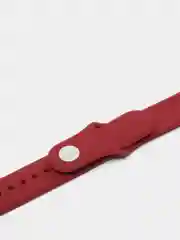 Бордовый ремешок силиконовый с кнопкой для Xiaomi / Amazfit Bip / Samsung / Huawei, 20 мм