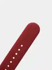 Бордовый ремешок силиконовый с кнопкой для Xiaomi / Amazfit Bip / Samsung / Huawei, 20 мм
