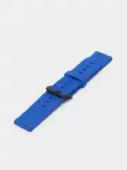 Синий силиконовый ремешок для Xiaomi Amazfit Bip / Samsung / Huawei, 20 мм, с застежкой