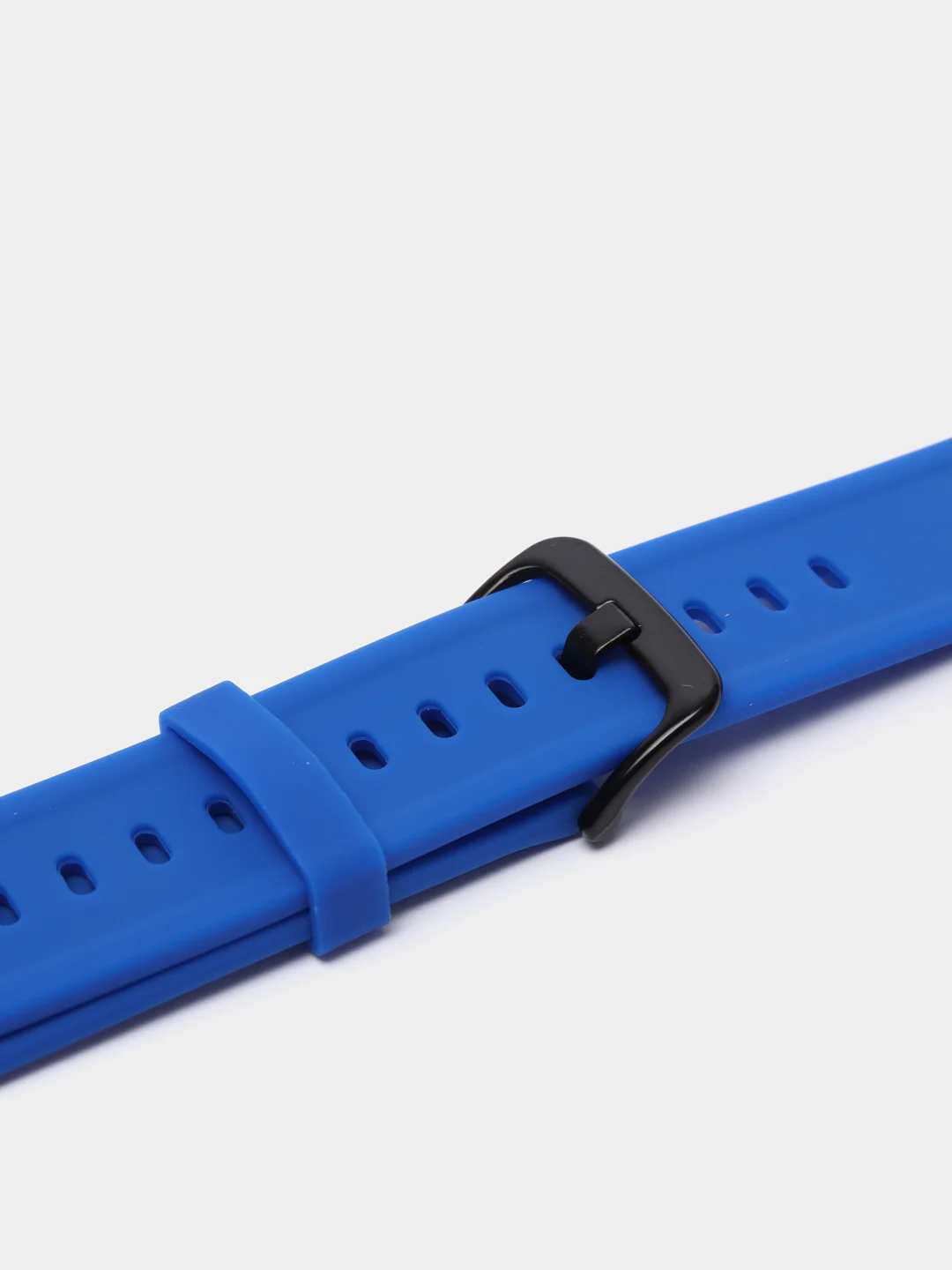 Синий силиконовый ремешок для Xiaomi Amazfit Bip / Samsung / Huawei, 20 мм, с застежкой
