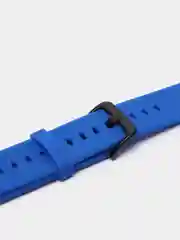 Синий силиконовый ремешок для Xiaomi Amazfit Bip / Samsung / Huawei, 20 мм, с застежкой