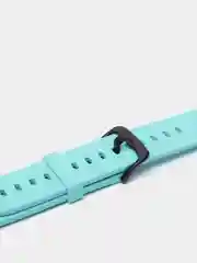 Бирюзовый силиконовый ремешок для Xiaomi Amazfit Bip / Samsung / Huawei, 20 мм, с застежкой