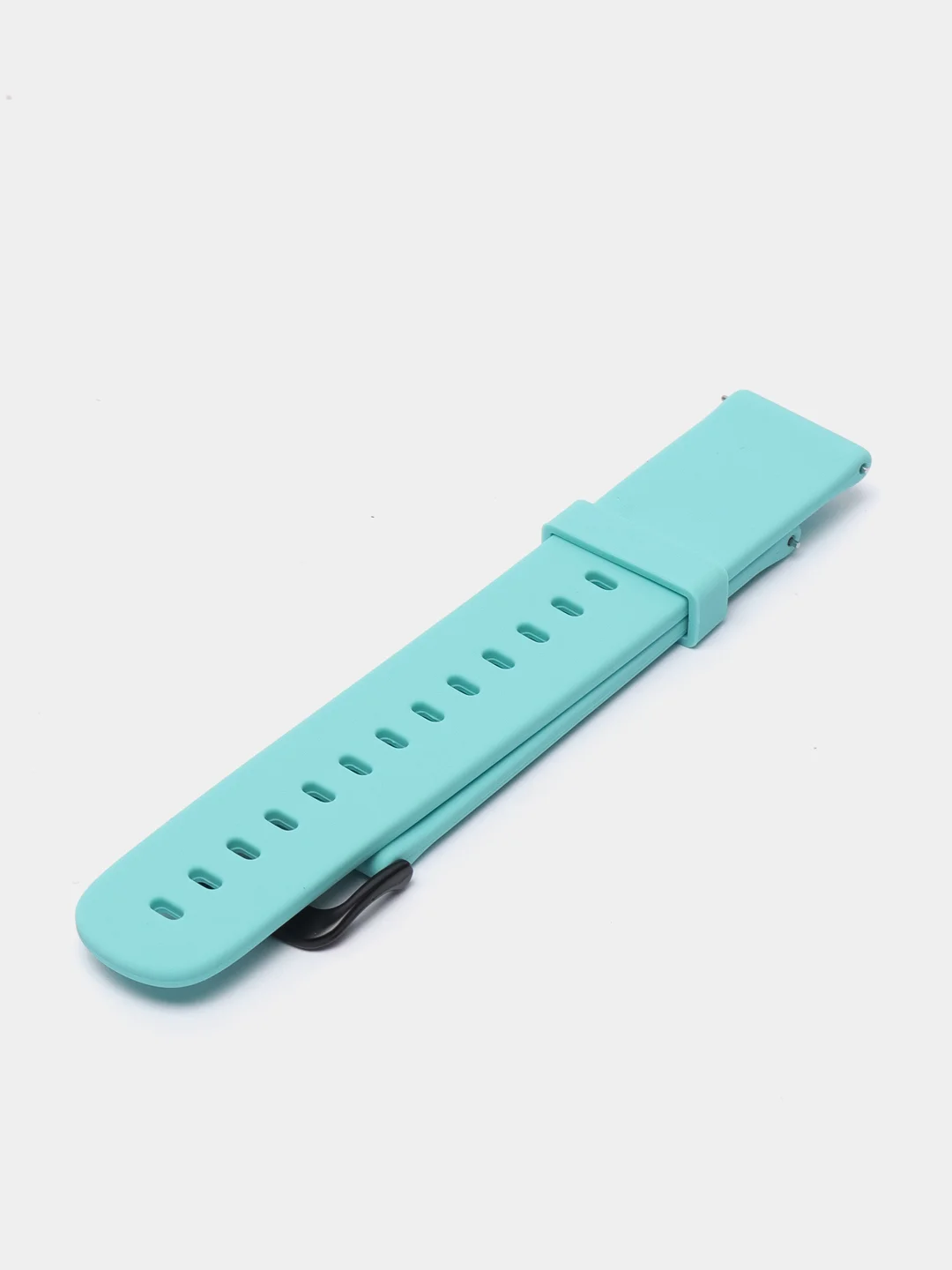 Бирюзовый силиконовый ремешок для Xiaomi Amazfit Bip / Samsung / Huawei, 20 мм, с застежкой