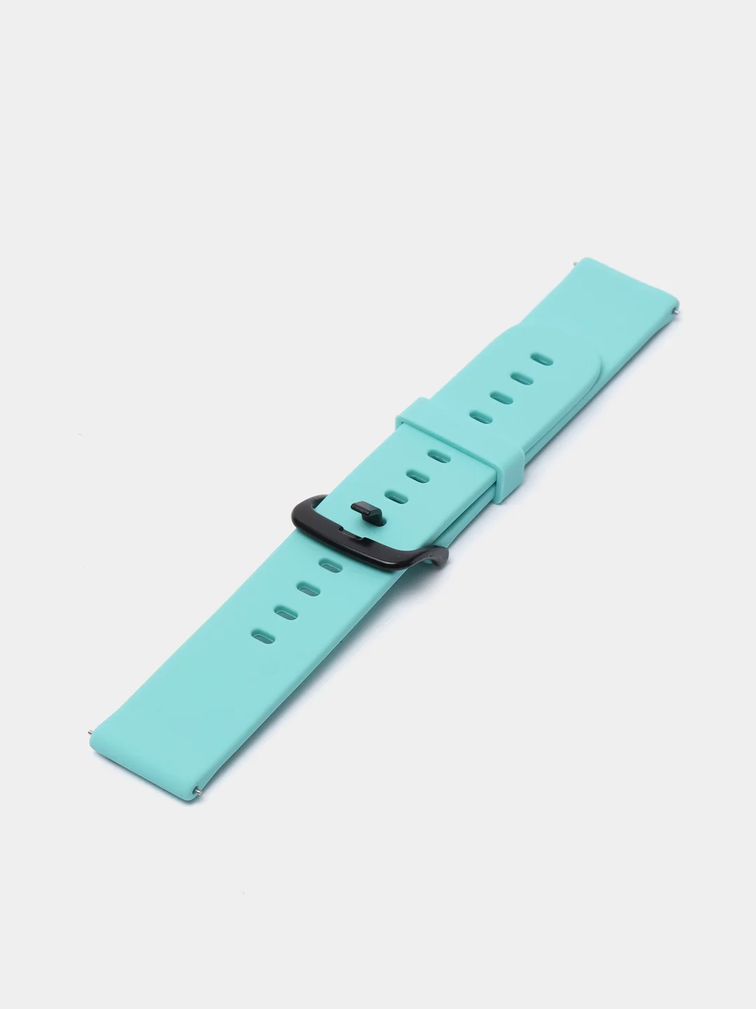 Бирюзовый силиконовый ремешок для Xiaomi Amazfit Bip / Samsung / Huawei, 20 мм, с застежкой
