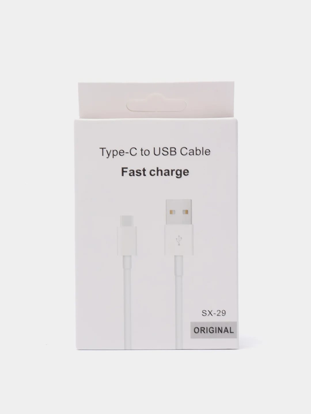Белый кабель Type-C для зарядки, белый, 5 А