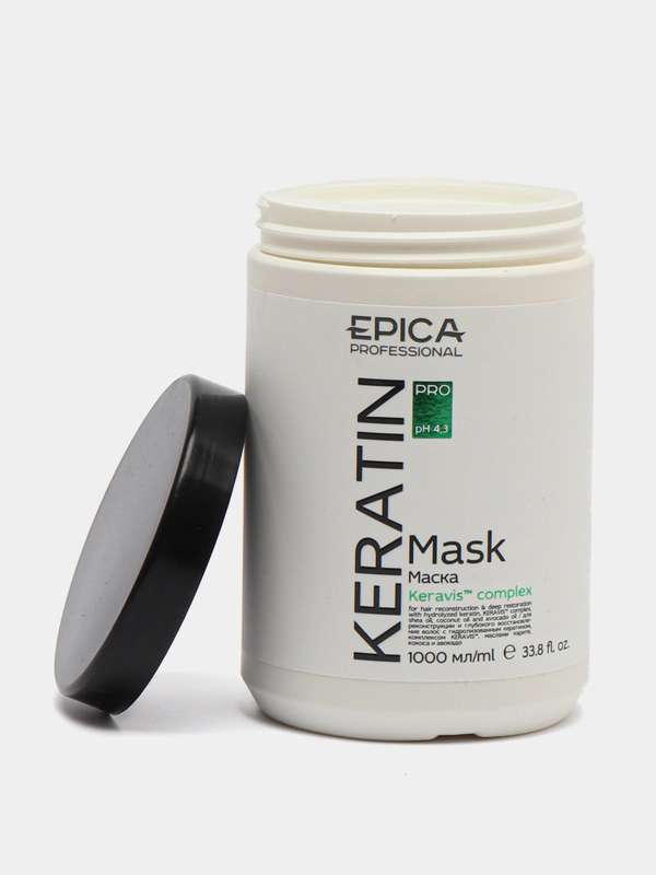 Маска Epica Keratin PRO для реконструкции и глубокого восстановления волос, Эпика 1000 мл