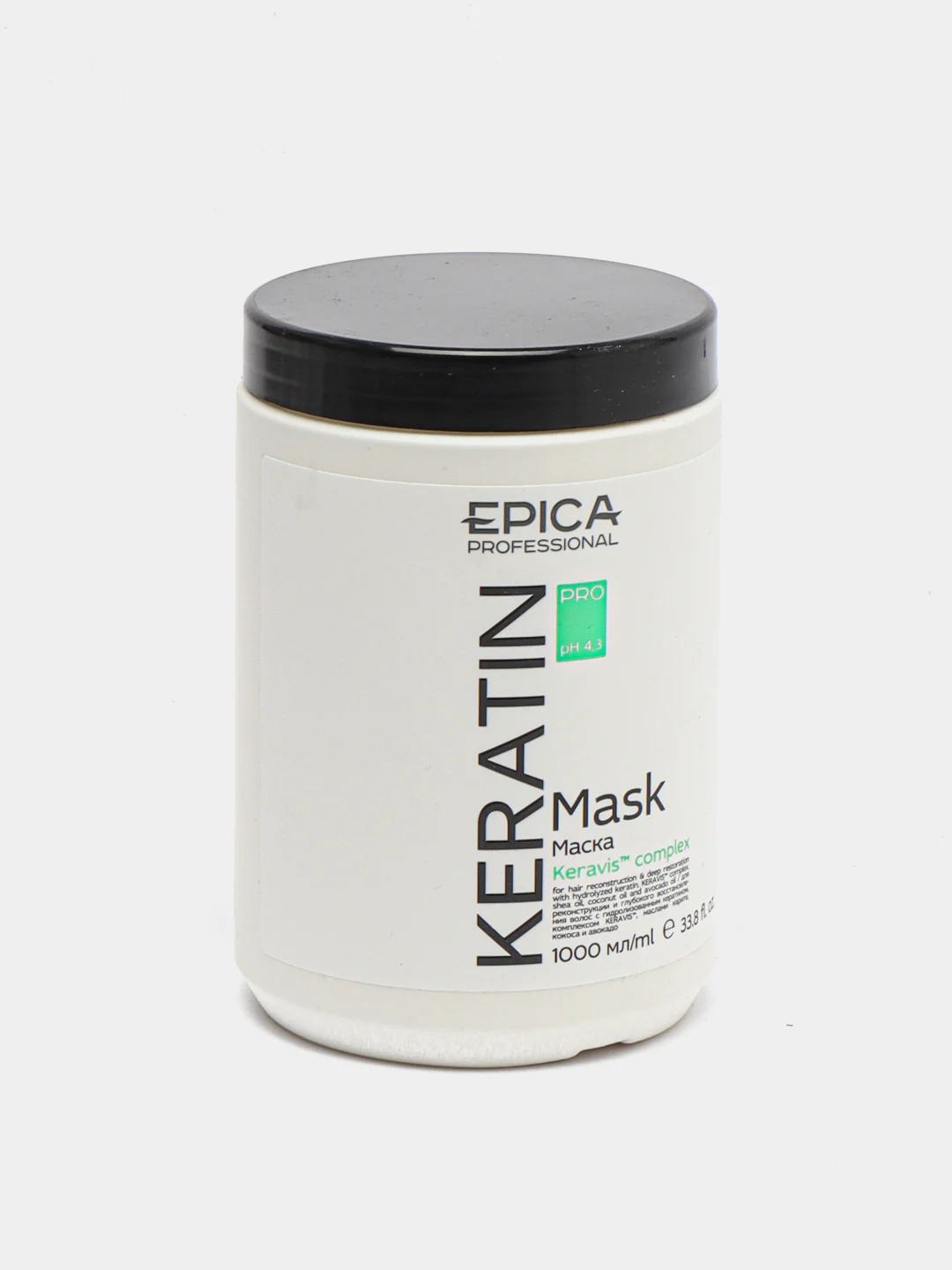 Маска Epica Keratin PRO для реконструкции и глубокого восстановления волос, Эпика 1000 мл