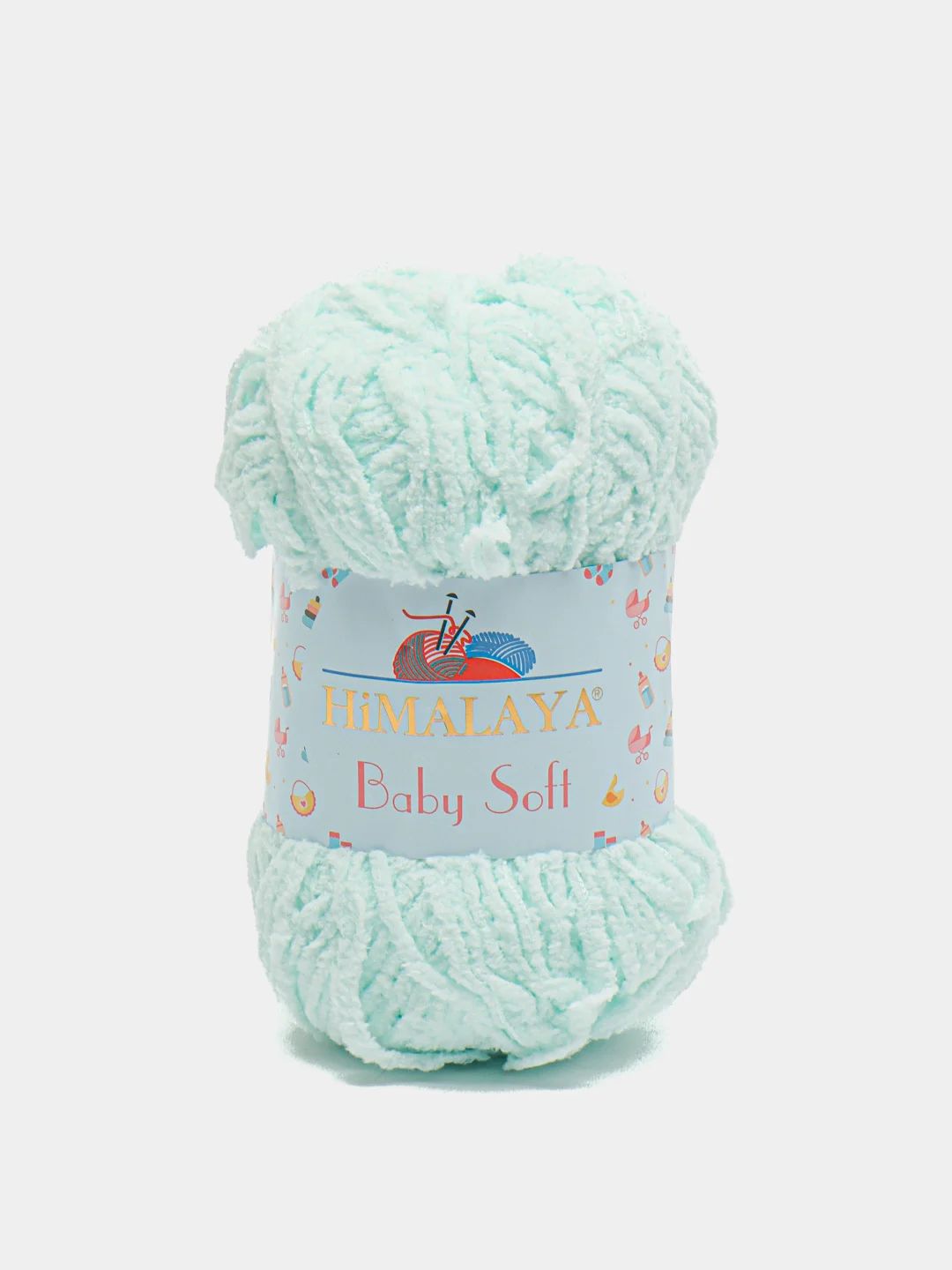 Небесно-голубой пряжа плюшевая Himalaya "Baby Soft", 100% полиэстер, 115 м, 50 г