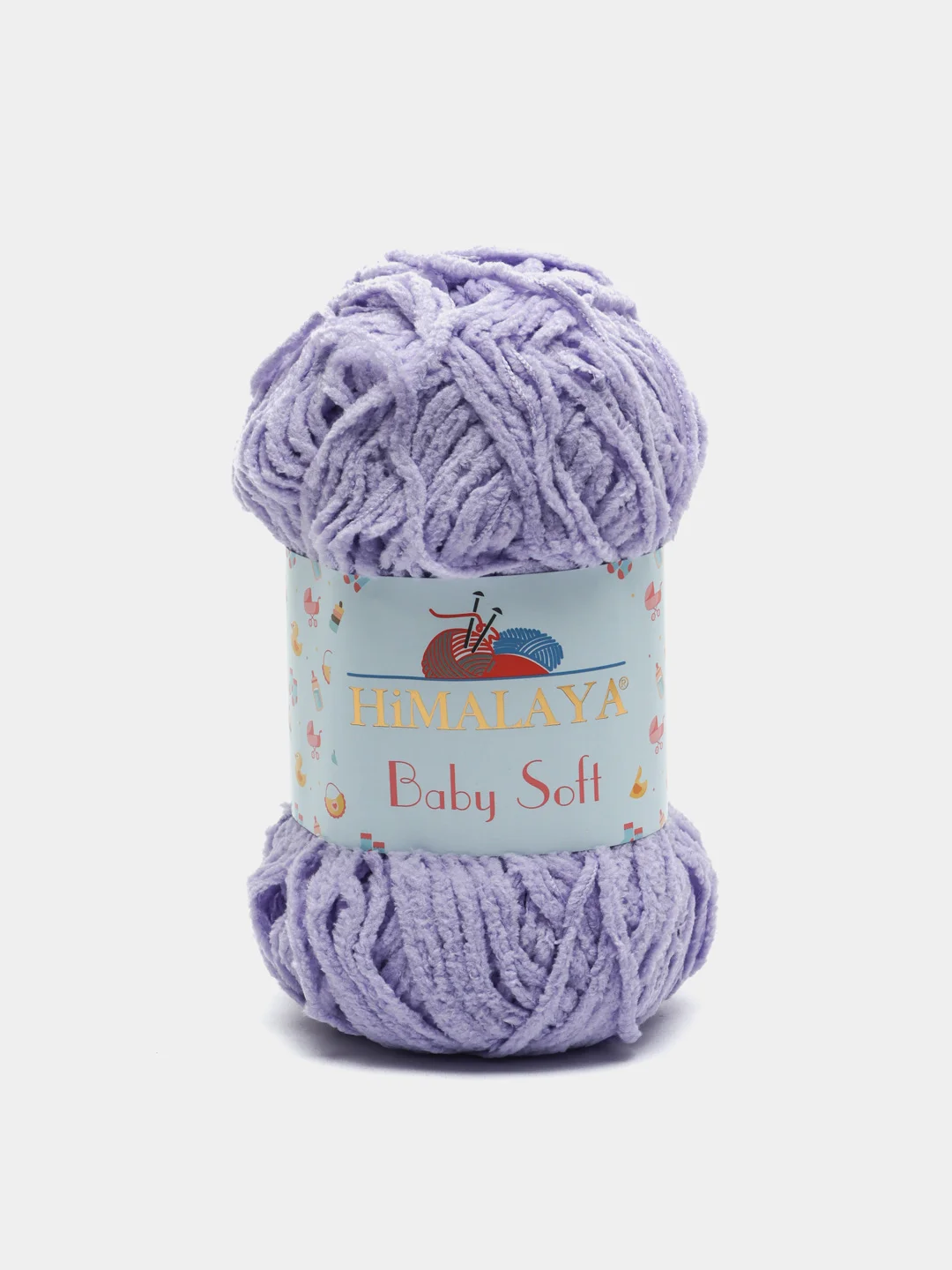 Лавандовый пряжа плюшевая Himalaya "Baby Soft", 100% полиэстер, 115 м, 50 г