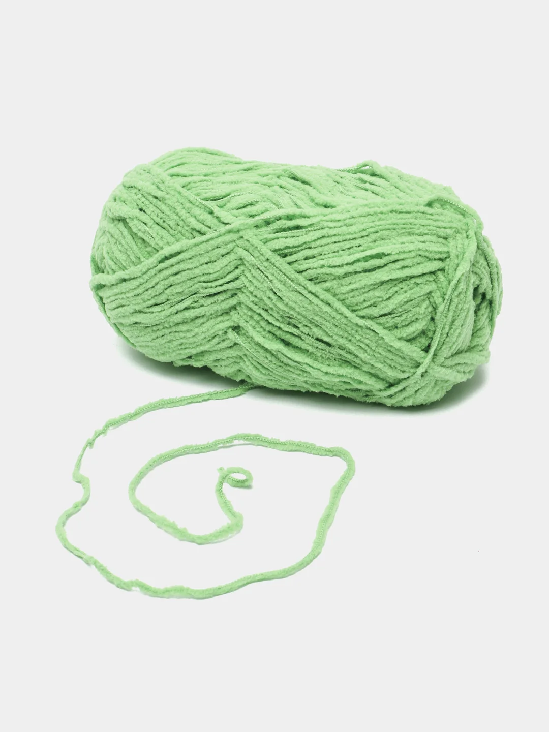 Зеленый пряжа плюшевая Himalaya "Baby Soft", 100% полиэстер, 115 м, 50 г