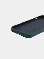 Тёмно-бирюзовый чехол Silicone Case для iPhone 12 Pro Max с логотипом закрытый низ