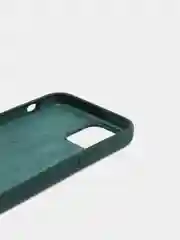Тёмно-зелёный чехол  для iPhone 12 Silicone Caseчехол на iPhone противоударный, защитный Apple iPhone 12