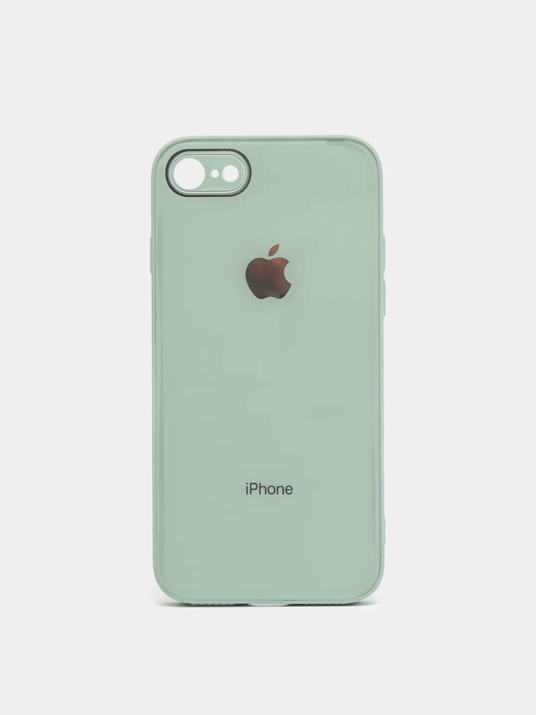 Мятный чехол для iPhone 11, 12, 13, 12 Pro Max, 12 Pro, силиконовый, со стеклянной панелью