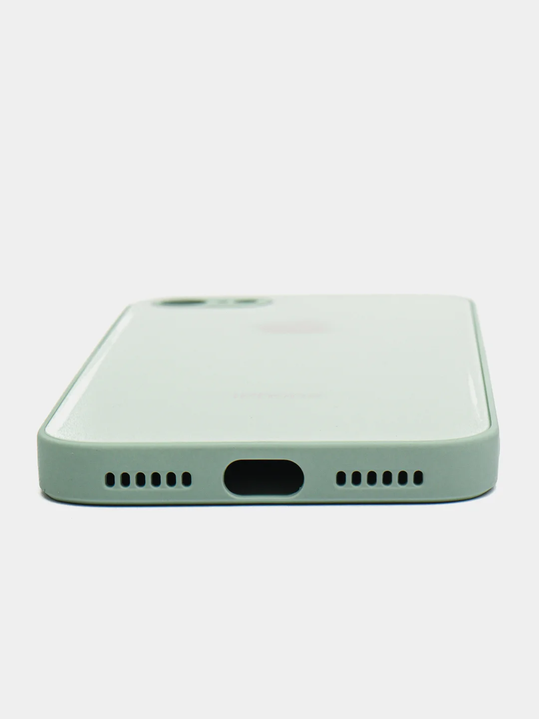 Мятный чехол для iPhone 11, 12, 13, 12 Pro Max, 12 Pro, силиконовый, со стеклянной панелью