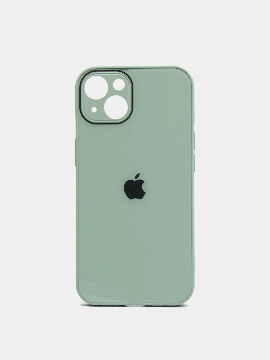 Мятный чехол для iPhone 11, 12, 13, 12 Pro Max, 12 Pro, силиконовый, со стеклянной панелью
