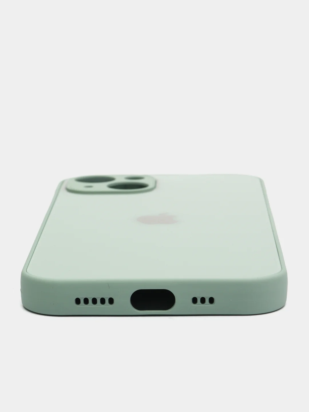 Мятный чехол для iPhone 11, 12, 13, 12 Pro Max, 12 Pro, силиконовый, со стеклянной панелью