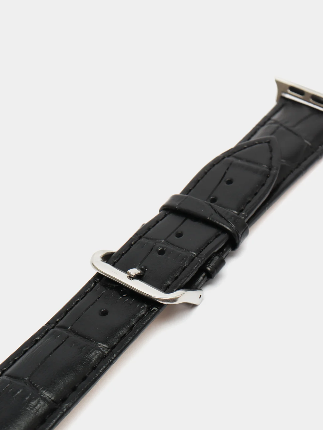 Черный кожаный ремешок для Apple Watch