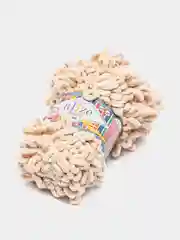 Светло-жёлтый puffy Fine Alize пряжа маленькими петельками