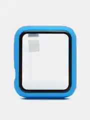 Лазурный бампер с защитным стеклом для Apple Watch 38/40/41/42/44/45/49