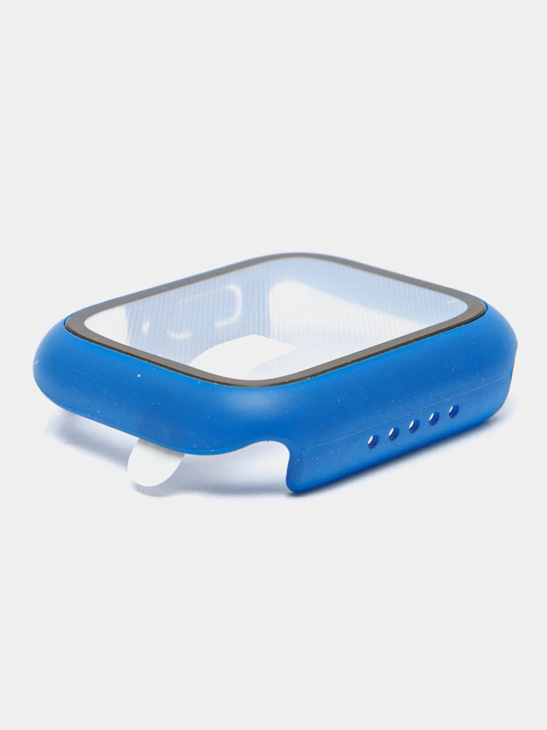 Синий бампер с защитным стеклом для Apple Watch 38/40/41/42/44/45/49