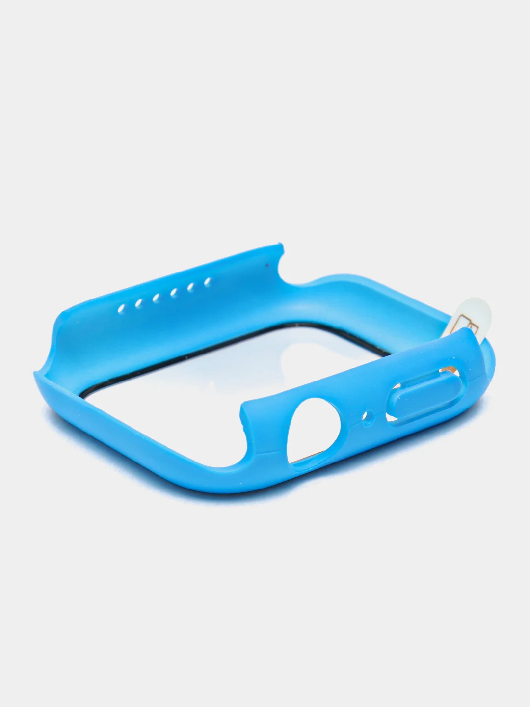 Лазурный бампер с защитным стеклом для Apple Watch 38/40/41/42/44/45/49