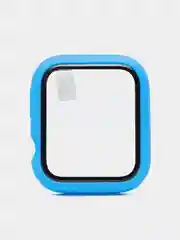 Лазурный бампер с защитным стеклом для Apple Watch 38/40/41/42/44/45/49