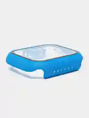 Лазурный бампер с защитным стеклом для Apple Watch 38/40/41/42/44/45/49