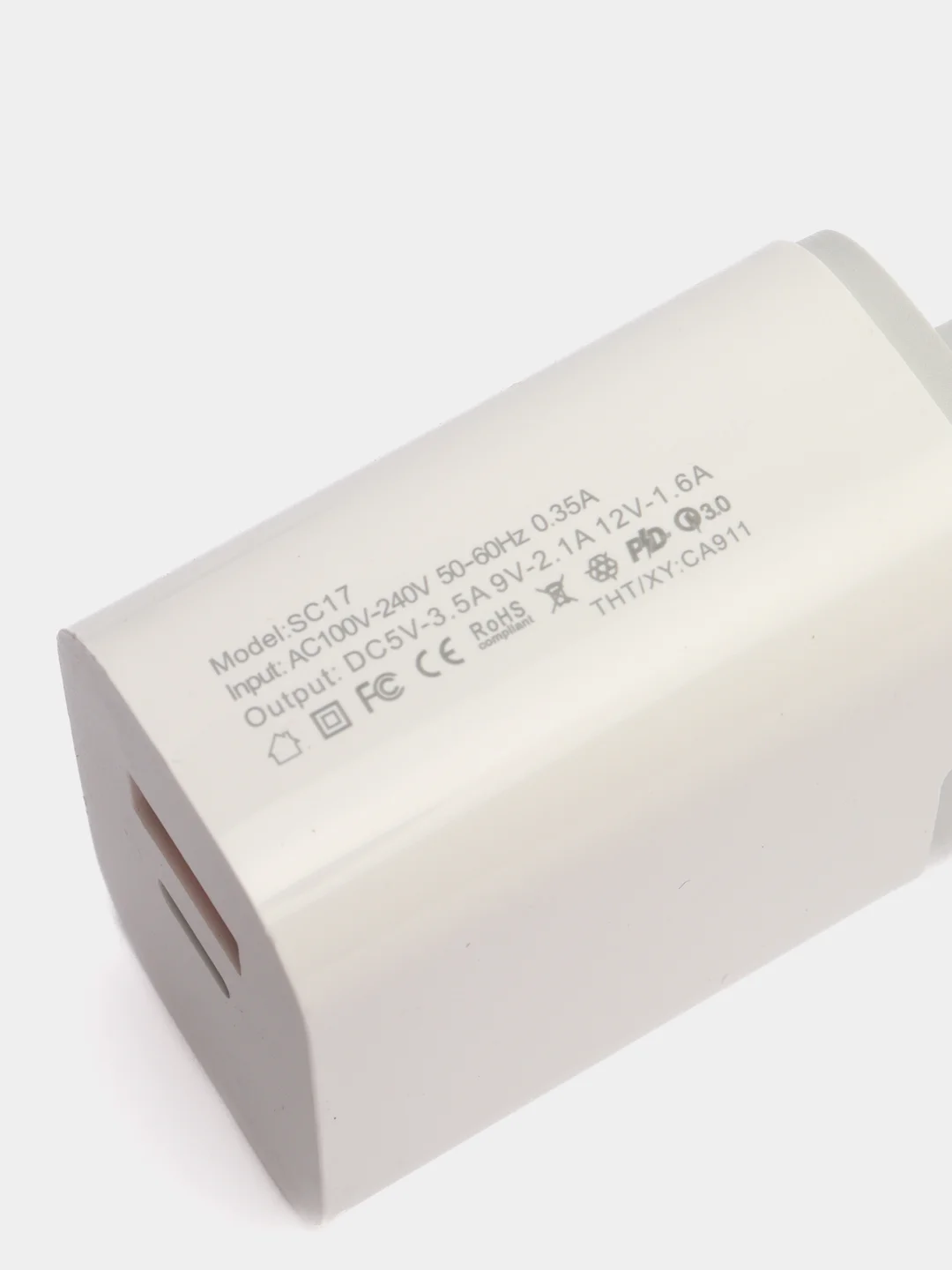 Зарядное устройство с быстрой зарядкой PowerDrive Quick Charge3.0 USB + Type-C