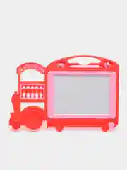 Красный доска магнитная, детская, для рисования, с печатями, 32 x 22 х 2 см