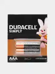 Батарейки Duracell simply alkaline, 2 вида, 2 штуки