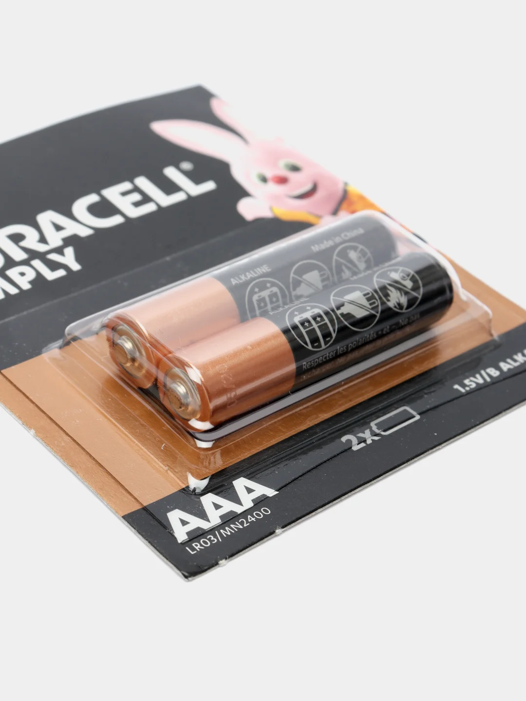 Батарейки Duracell simply alkaline, 2 вида, 2 штуки