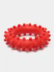 Красный игрушка "Кольцо с шипами". Для собак