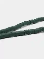 Тёмно-зелёный бусины плоские из полимерной глины, ручной работы