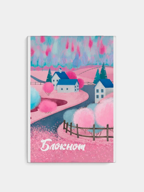Блокнот, А5, 40 л, мягкий переплёт, 2 скобы