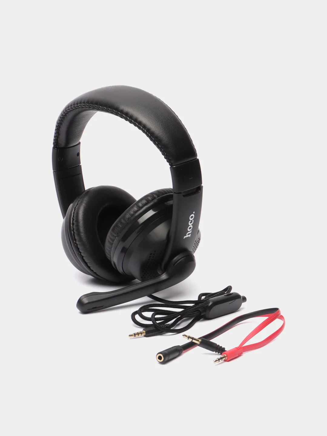 Красный наушники игровые HOCO W103, со всенаправленным микрофоном