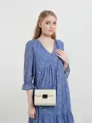 Белый сумка женская на цепочке, 4 цвета