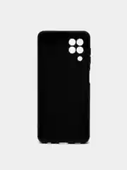 Черный чехол для Samsung A22, M32, M22, бархатный, с защитой камеры, силиконовый