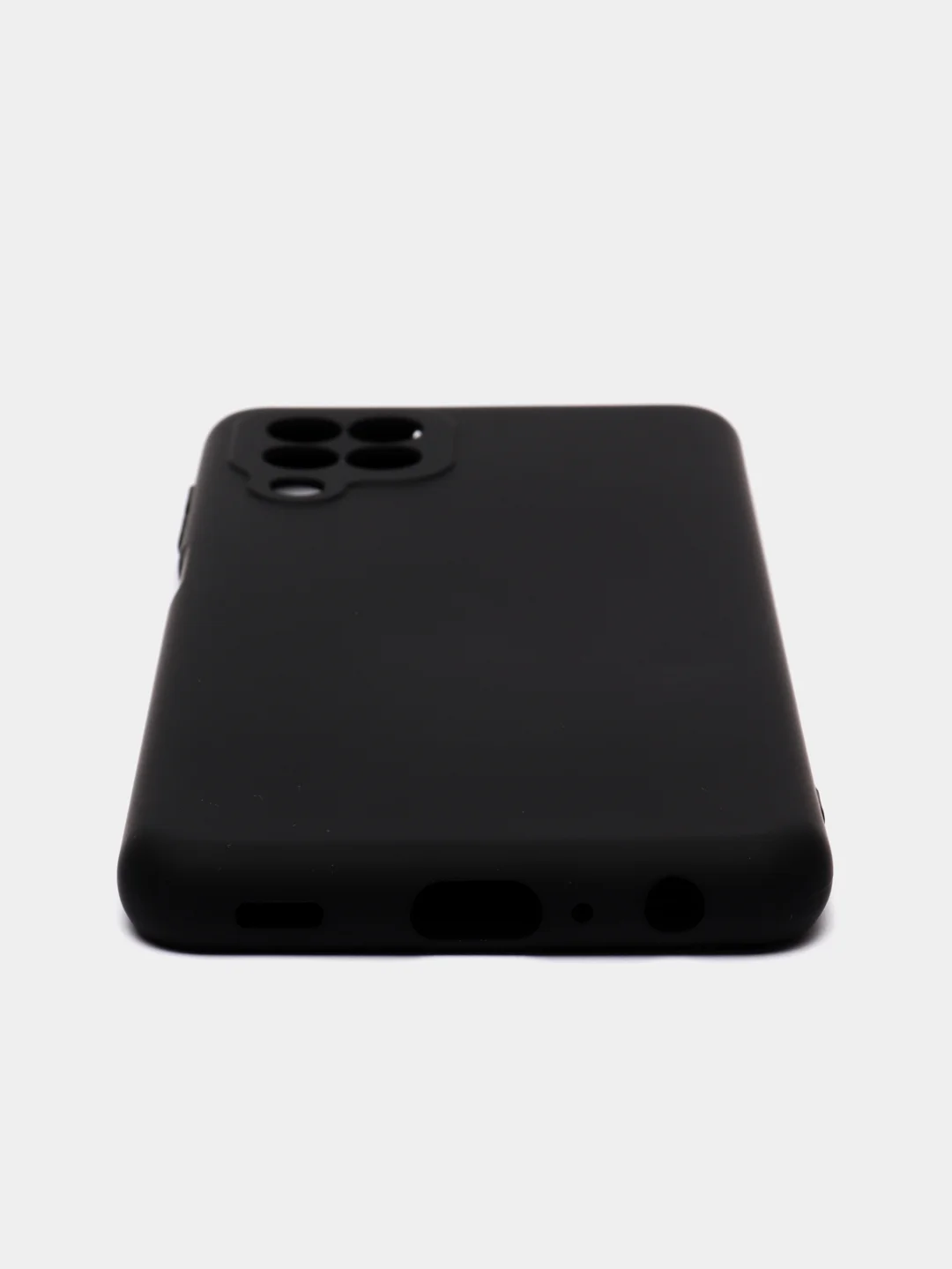 Черный чехол для Samsung A22, M32, M22, бархатный, с защитой камеры, силиконовый