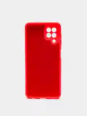 Розовый чехол для Samsung A22, M32, M22, бархатный, с защитой камеры, силиконовый