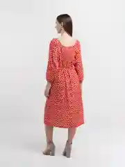 Красный женское летнее платье