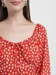 Красный женское летнее платье